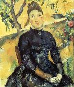 Paul Cezanne Madame Cezanne dans la serre china oil painting reproduction